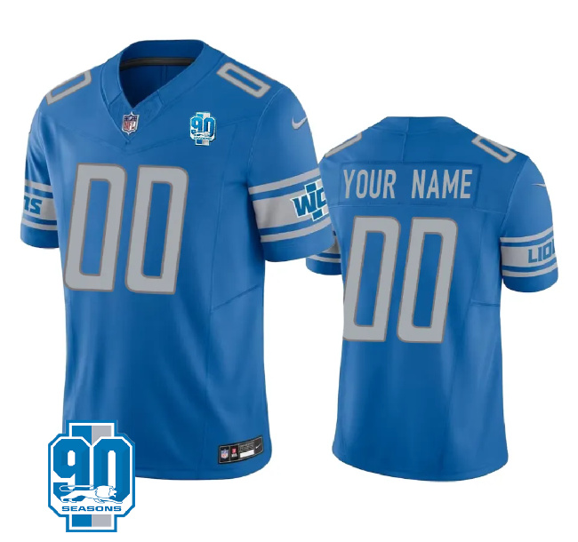 Custom Detroit Lions Vapor F.U.S.E. Limited Jersey